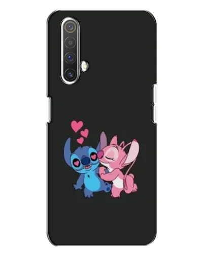 Чехол для Realme X3 с картинкой «Анжел целует Стича»