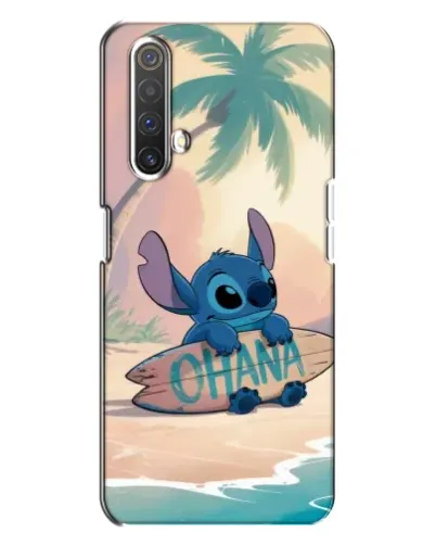 Чехол для Realme X3 с картинкой «Стич на серфе»