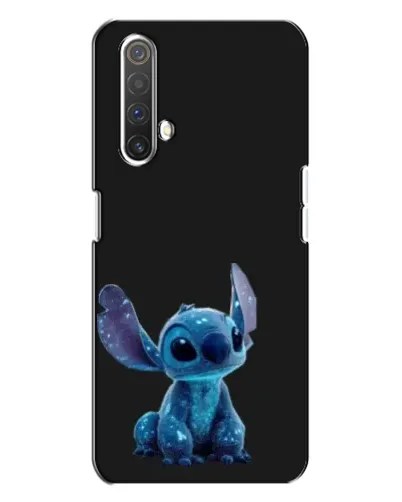 Чехол для Realme X3 с картинкой «Стич на черном»