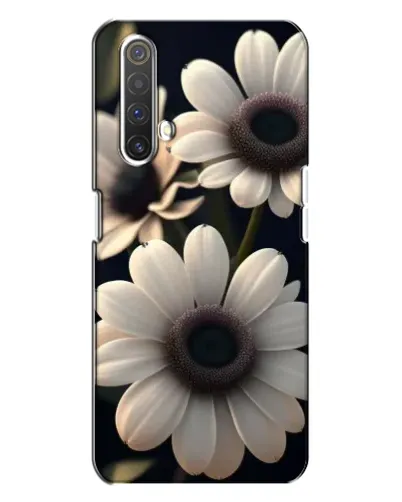 Чехол для Realme X3 с картинкой «Белые маргаритки макро»