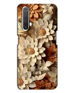 Чехол для Realme X3 с картинкой «Бежевый флористический декор» Чехол для Realme X3 с картинкой «Бежевый флористический декор»