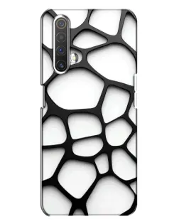 Чохол для Realme X3 з картинкою «Біла об'ємна сітка»