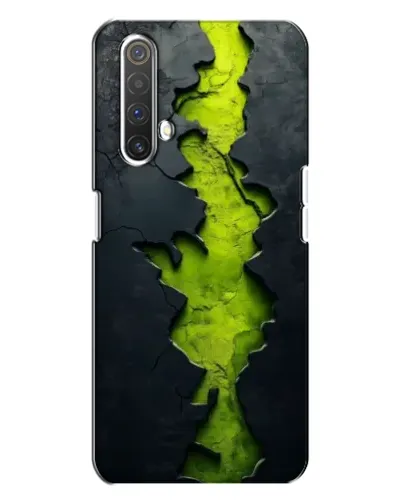 Чехол для Realme X3 с картинкой «Салатовый разлом скалы» Чехол для Realme X3 с картинкой «Салатовый разлом скалы»