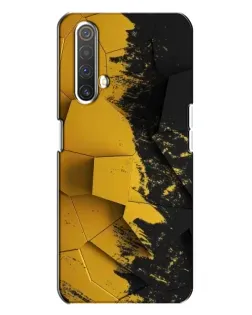 Чехол для Realme X3 с картинкой «Золотые осколки геометрии» Чехол для Realme X3 с картинкой «Золотые осколки геометрии»
