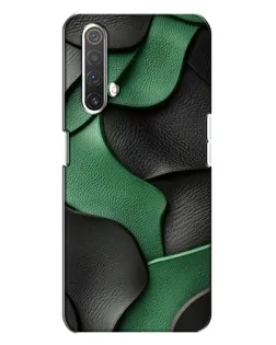 Чехол для Realme X3 с картинкой «Зеленые кожаные волны» Чехол для Realme X3 с картинкой «Зеленые кожаные волны»