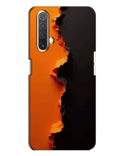 Чехол для Realme X3 с картинкой «Оранжевый разлом» Чехол для Realme X3 с картинкой «Оранжевый разлом»