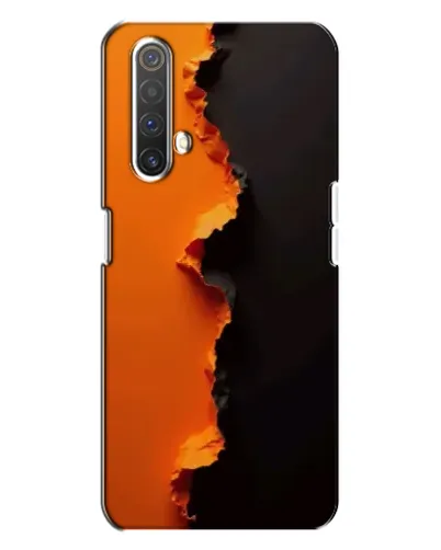 Чехол для Realme X3 с картинкой «Оранжевый разлом» Чехол для Realme X3 с картинкой «Оранжевый разлом»