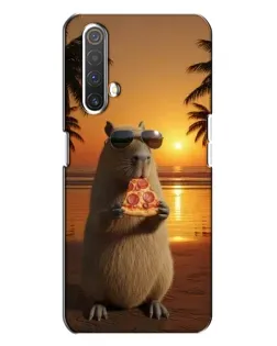 Чохол для Realme X3 з картинкою «Капібара з піцою» Чохол для Realme X3 з картинкою «Капібара з піцою»