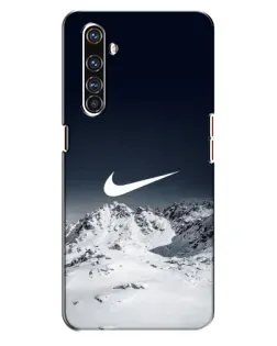 Чехол для Realme X50 Pro с картинкой «Nike — зимние горы»