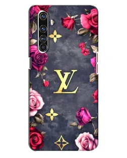 Чехол для Realme X50 Pro с картинкой «Цветочный Louis Vuitton»