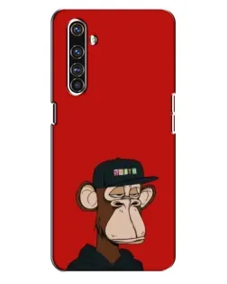 Чехол для Realme X50 Pro с картинкой «Bored Ape — красный фон»