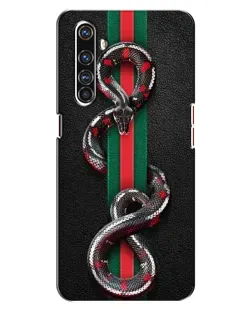 Чехол для Realme X50 Pro с картинкой «Gucci — змея на полосе» Чехол для Realme X50 Pro с картинкой «Gucci — змея на полосе»