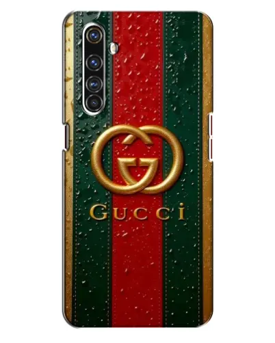 Чехол для Realme X50 Pro с картинкой «Gucci — фирменная полоса и золото» Чехол для Realme X50 Pro с картинкой «Gucci — фирменная полоса и золото»