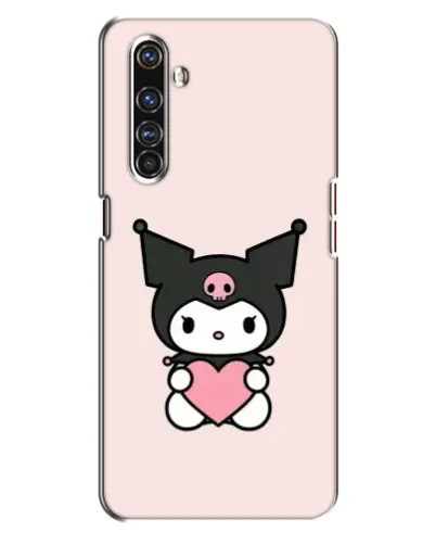 Чехол для Realme X50 Pro с картинкой «Kuromi и сердце»