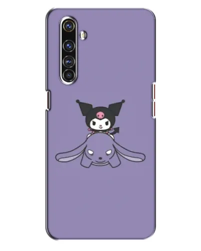 Чехол для Realme X50 Pro с картинкой «Kuromi на лиловом фоне»