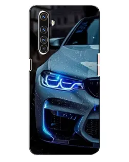 Чехол для Realme X50 Pro с картинкой «Взгляд BMW с синими фарами» Чехол для Realme X50 Pro с картинкой «Взгляд BMW с синими фарами»