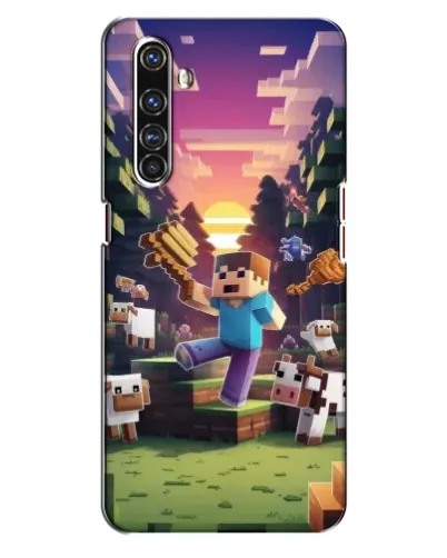 Чехол для Realme X50 Pro с картинкой «Стив на ферме»