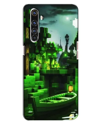 Чехол для Realme X50 Pro с картинкой «Minecraft лесной пейзаж»