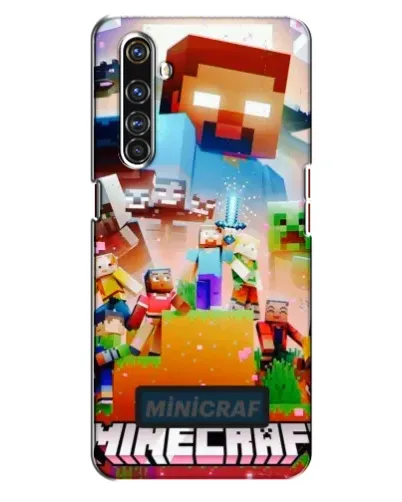 Чехол для Realme X50 Pro с картинкой «Minecraft герои игры»