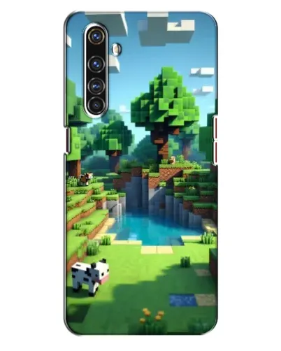 Чехол для Realme X50 Pro с картинкой «Minecraft летний день»