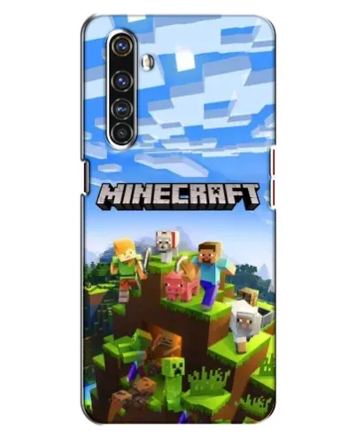 Чехол для Realme X50 Pro с картинкой «Minecraft классический мир»