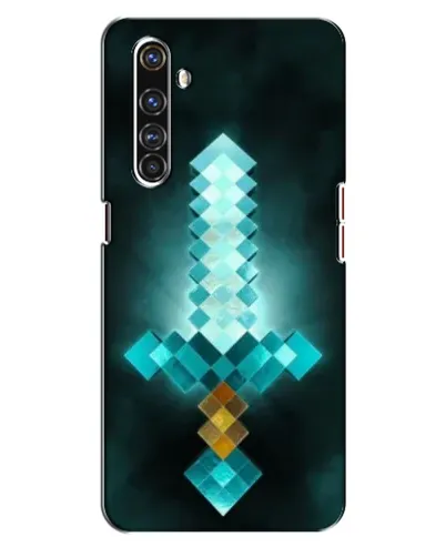 Чехол для Realme X50 Pro с картинкой «Алмазный меч неон»