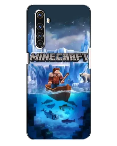Чехол для Realme X50 Pro с картинкой «Minecraft ледяной мир»