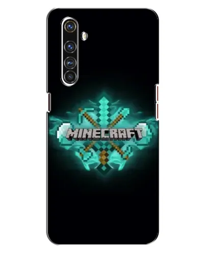 Чехол для Realme X50 Pro с картинкой «Minecraft Diamond лого»