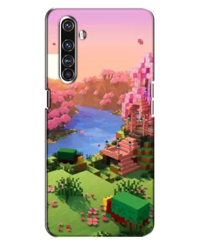 Чехол для Realme X50 Pro с картинкой «Розовое дерево Minecraft»