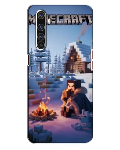 Чехол для Realme X50 Pro с картинкой «Зимний Minecraft»