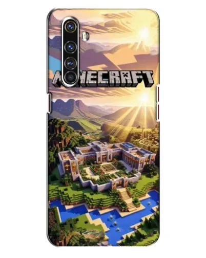 Чехол для Realme X50 Pro с картинкой «Minecraft панорама»
