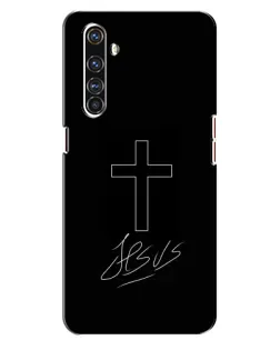 Чехол для Realme X50 Pro с картинкой «Графический крест Jesus»