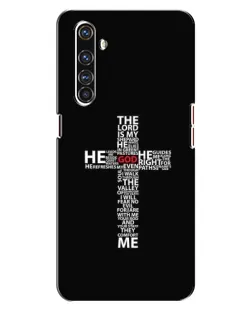 Чехол для Realme X50 Pro с картинкой «Текстовый крест»
