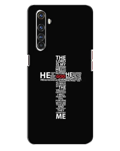 Чехол для Realme X50 Pro с картинкой «Текстовый крест» Чехол для Realme X50 Pro с картинкой «Текстовый крест»