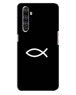 Чехол для Realme X50 Pro с картинкой «Символ рыбы Jesus»