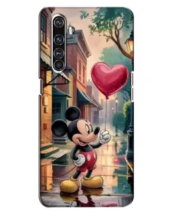 Чехол для Realme X50 Pro с картинкой «Микки и шарик-сердце»