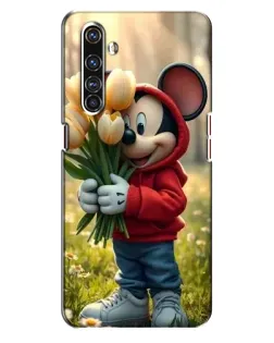 Чехол для Realme X50 Pro с картинкой «Микки с тюльпанами»