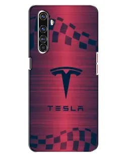 Чохол для Realme X50 Pro з картинкою «Тесла червоний карбон» Чохол для Realme X50 Pro з картинкою «Тесла червоний карбон»