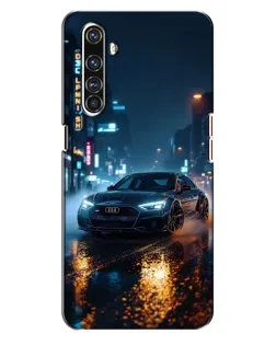 Чехол для Realme X50 Pro с картинкой «Ночной город и Audi»
