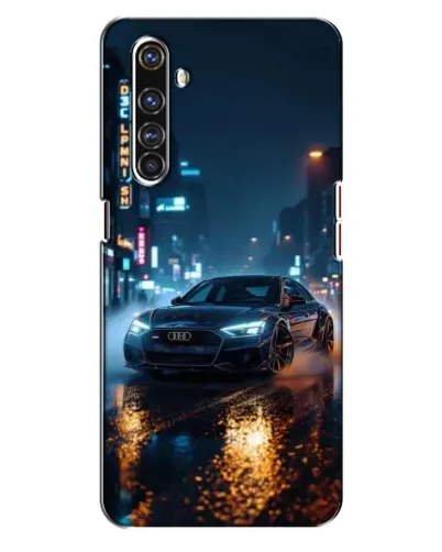 Чехол для Realme X50 Pro с картинкой «Ночной город и Audi» Чехол для Realme X50 Pro с картинкой «Ночной город и Audi»