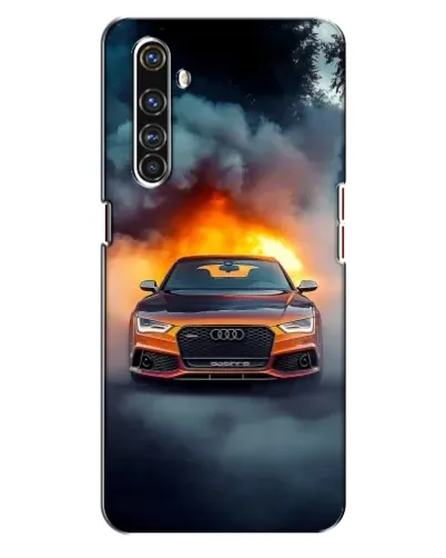 Чехол для Realme X50 Pro с картинкой «Audi в огненном дыму» Чехол для Realme X50 Pro с картинкой «Audi в огненном дыму»