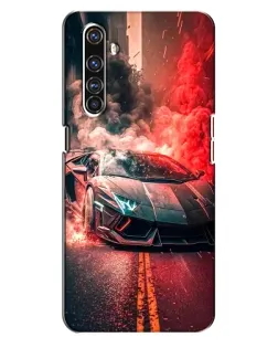 Чехол для Realme X50 Pro с картинкой «Lamborghini красный дым» Чехол для Realme X50 Pro с картинкой «Lamborghini красный дым»