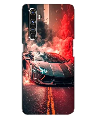 Чехол для Realme X50 Pro с картинкой «Lamborghini красный дым» Чехол для Realme X50 Pro с картинкой «Lamborghini красный дым»