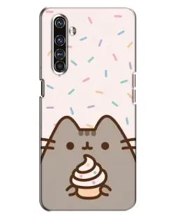 Чохол для Realme X50 Pro з картинкою «Пушин з кексом»