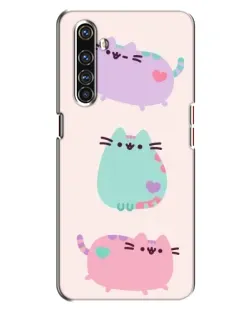 Чохол для Realme X50 Pro з картинкою «Pusheen тріо»