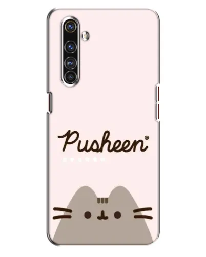 Чехол для Realme X50 Pro с картинкой «Pusheen логотип» Чехол для Realme X50 Pro с картинкой «Pusheen логотип»