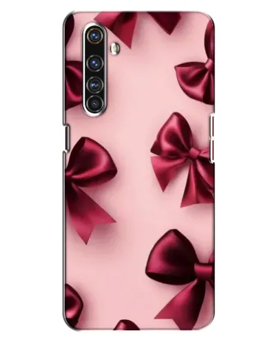 Чехол для Realme X50 Pro с картинкой «Бордовый атлас»