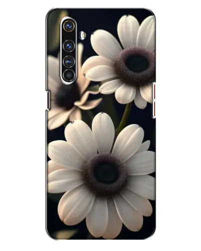 Чехол для Realme X50 Pro с картинкой «Белые маргаритки макро»