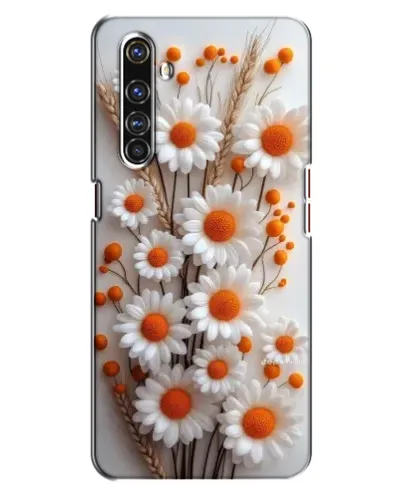 Чехол для Realme X50 Pro с картинкой «Белые сухоцветы»