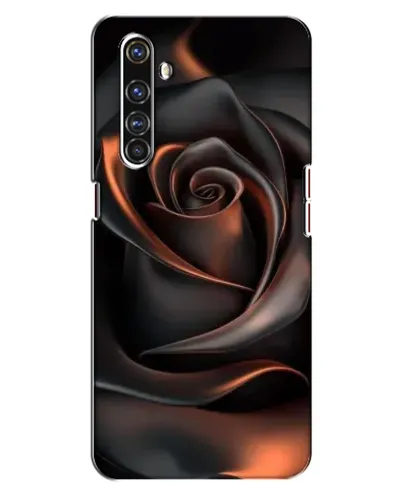Чехол для Realme X50 Pro с картинкой «Шелковая черная роза»